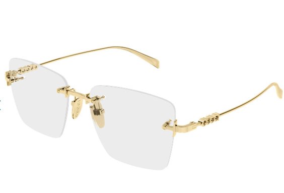 Monture de lunettes Gucci Femme GG1938O001-GOLD-GOLD-TRANSPARENT54 - GG1938O001-GOLD-GOLD-TRANSPARENT54